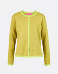 Cardigan aus Bio-Baumwolle mit Kontrastdetails
