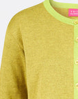 Cardigan aus Bio-Baumwolle mit Kontrastdetails