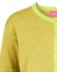 Cardigan aus Bio-Baumwolle mit Kontrastdetails