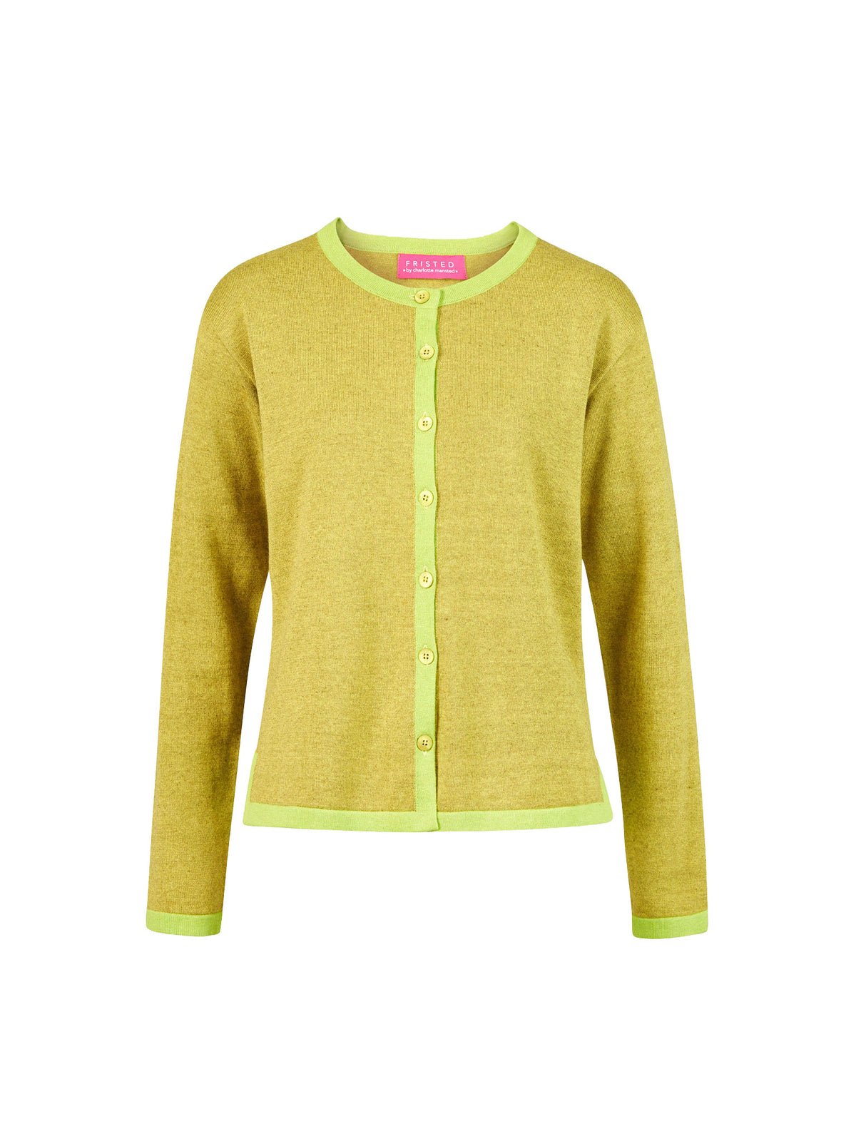 Cardigan aus Bio-Baumwolle mit Kontrastdetails