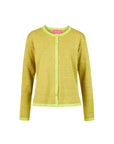 Cardigan aus Bio-Baumwolle mit Kontrastdetails