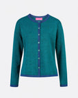 Cardigan aus Bio-Baumwolle mit Kontrastdetails