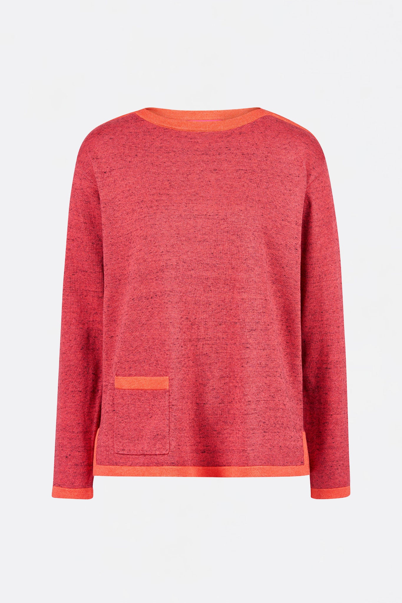 Sweater aus Bio-Baumwolle mit Kontrastdetails
