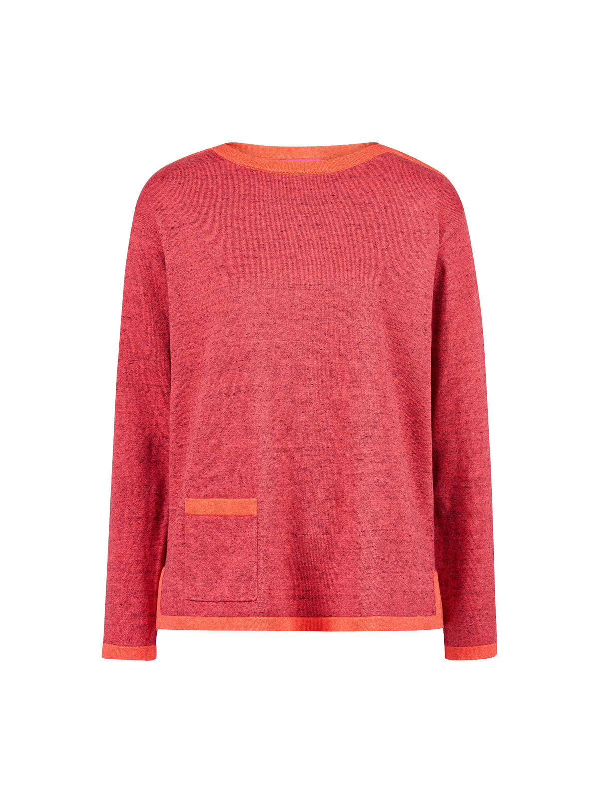 Sweater aus Bio-Baumwolle mit Kontrastdetails
