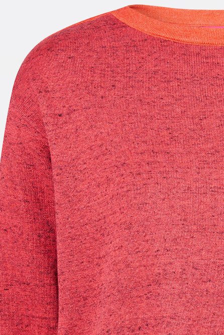 Sweater aus Bio-Baumwolle mit Kontrastdetails