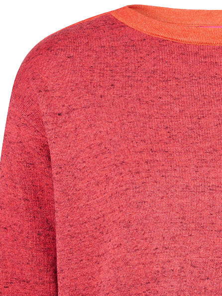Sweater aus Bio-Baumwolle mit Kontrastdetails