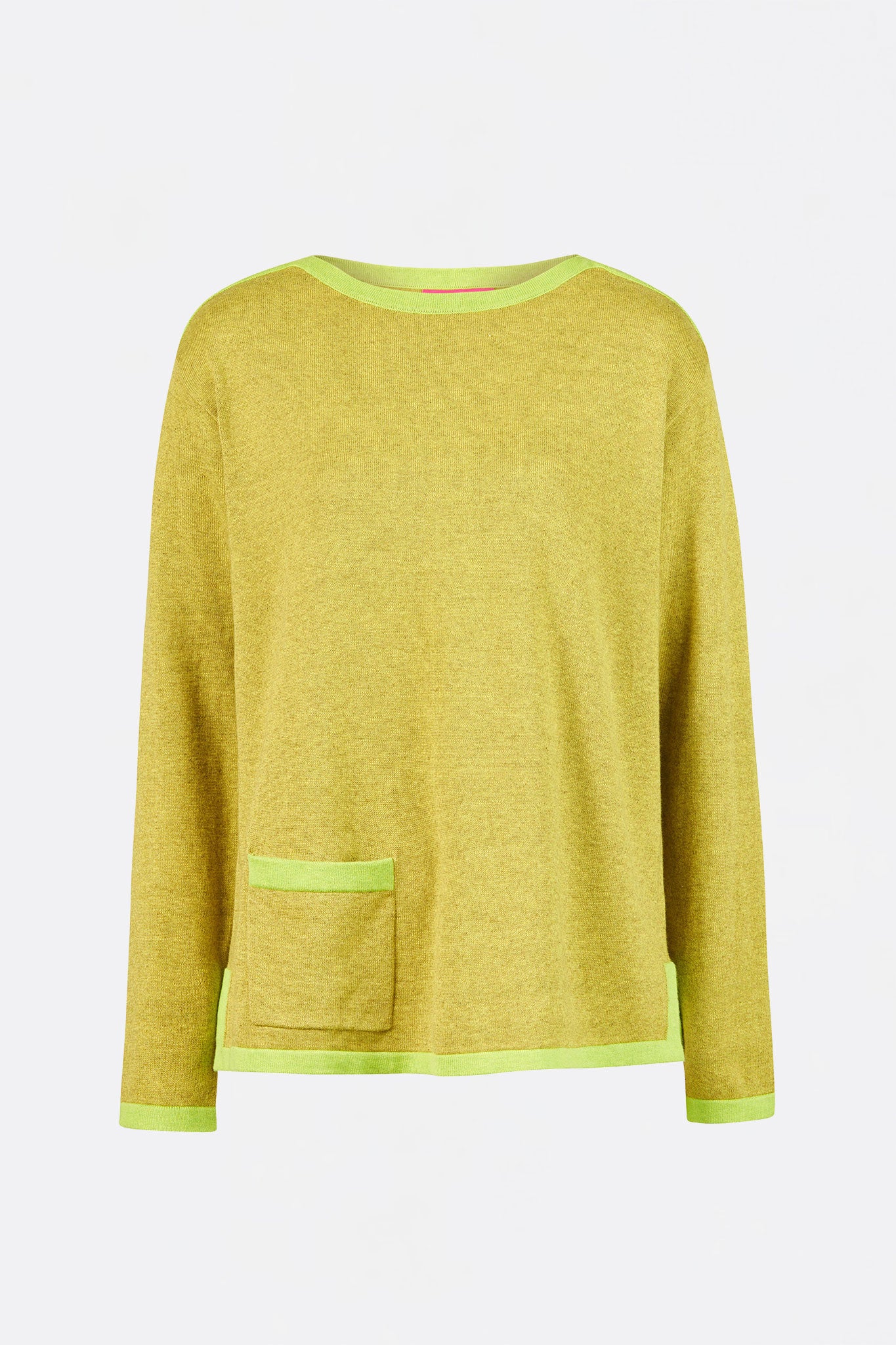 Sweater aus Bio-Baumwolle mit Kontrastdetails