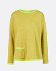 Sweater aus Bio-Baumwolle mit Kontrastdetails