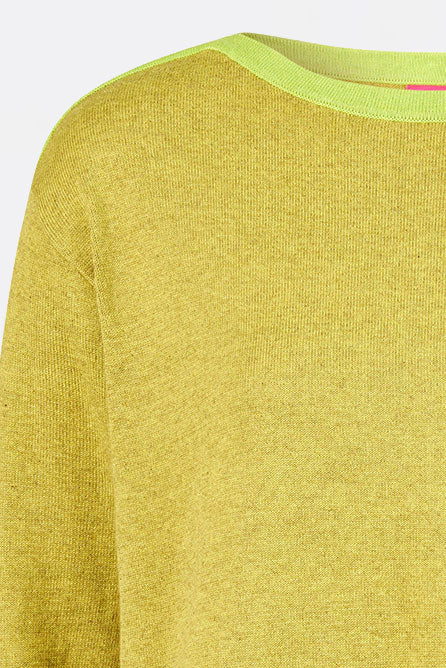 Sweater aus Bio-Baumwolle mit Kontrastdetails