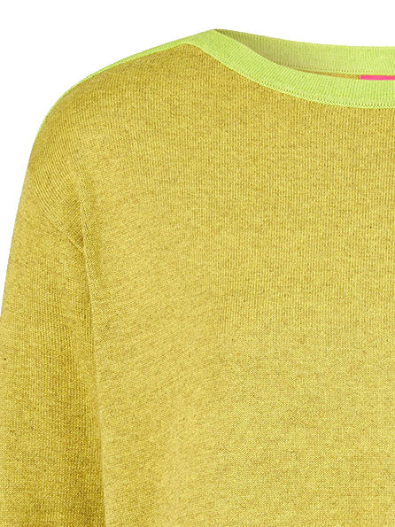 Sweater aus Bio-Baumwolle mit Kontrastdetails