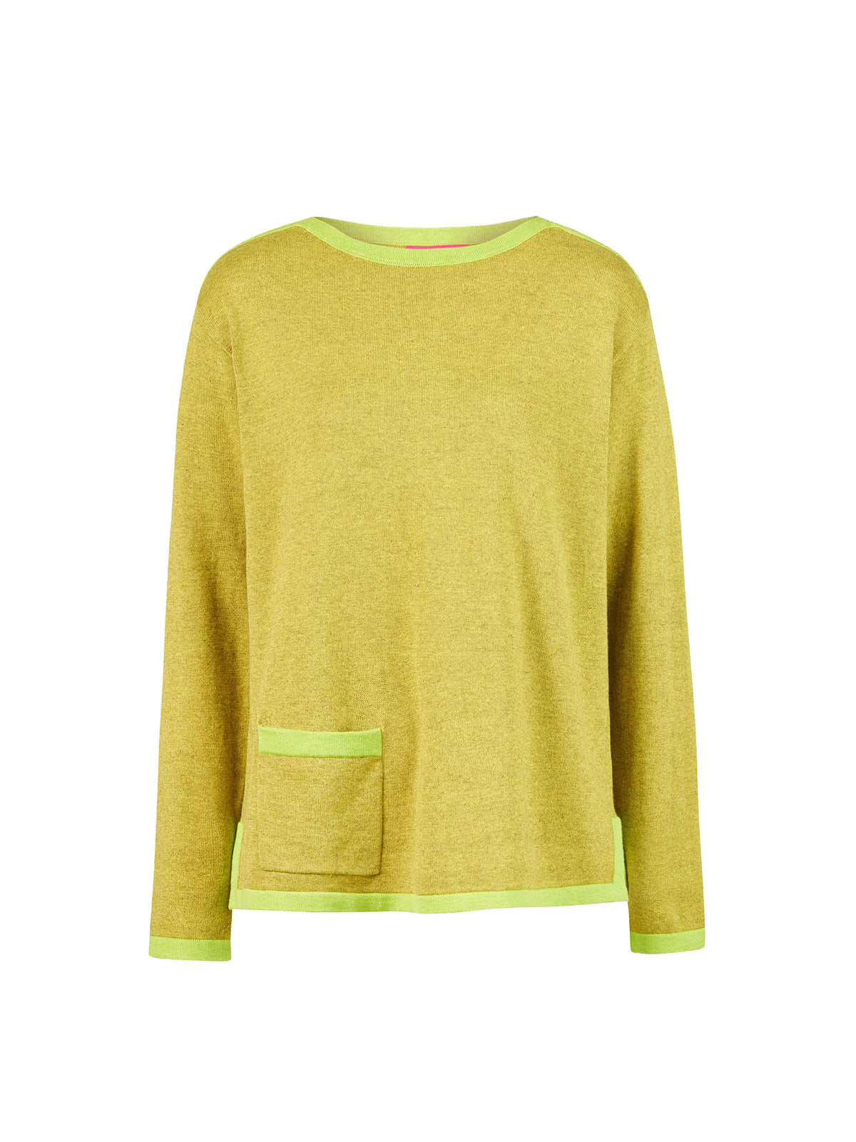 Sweater aus Bio-Baumwolle mit Kontrastdetails