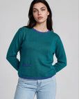 Sweater aus Bio-Baumwolle mit Kontrastdetails