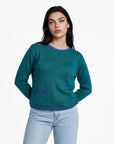 Sweater aus Bio-Baumwolle mit Kontrastdetails