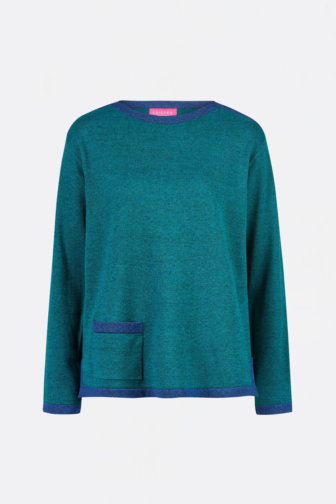 Sweater aus Bio-Baumwolle mit Kontrastdetails
