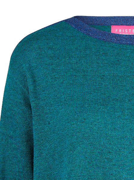 Sweater aus Bio-Baumwolle mit Kontrastdetails
