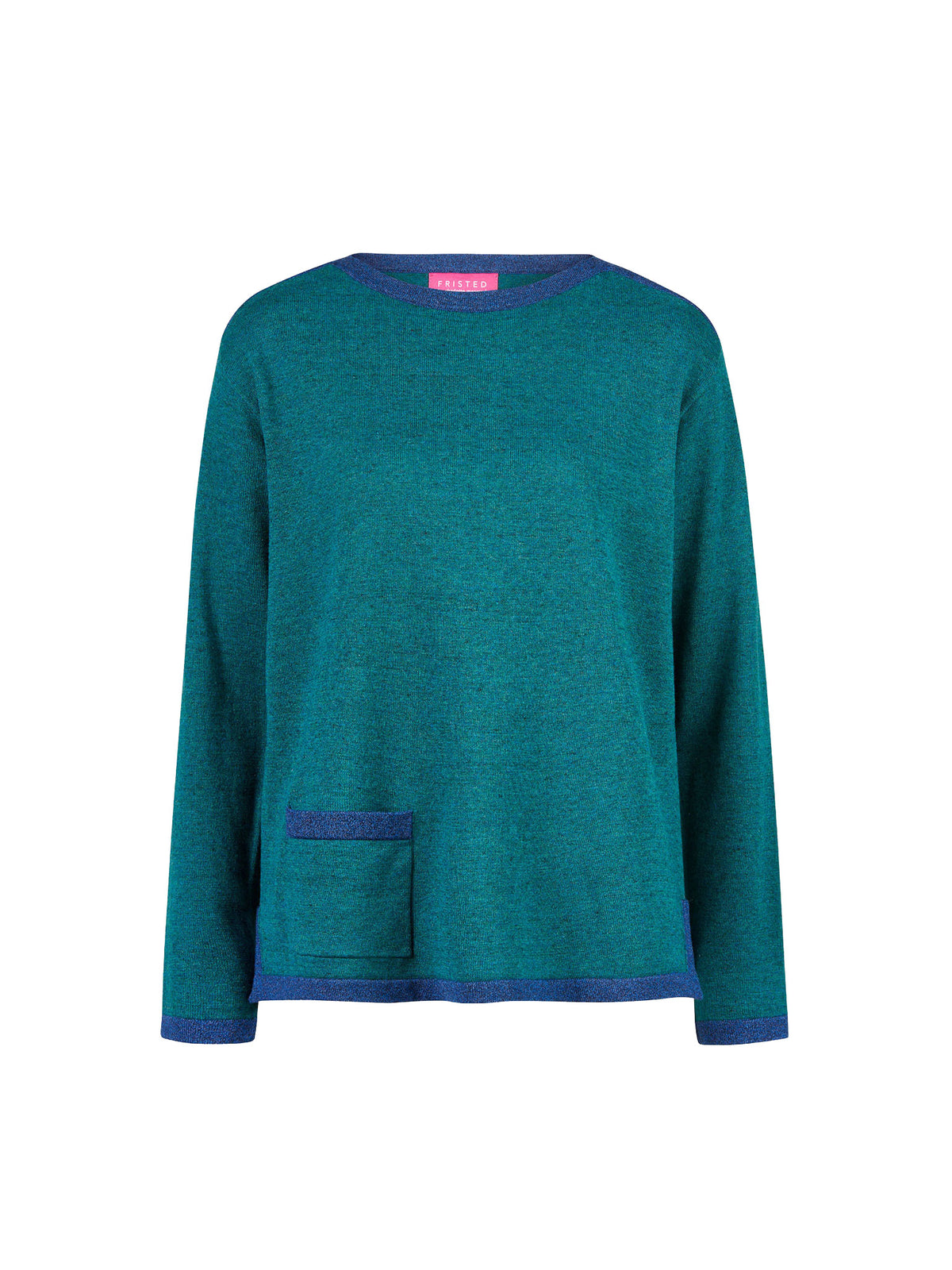 Sweater aus Bio-Baumwolle mit Kontrastdetails