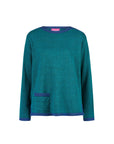 Sweater aus Bio-Baumwolle mit Kontrastdetails