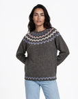 Sweater aus Lammwolle mit dekorativem Jacquardmuster