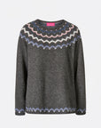 Sweater aus Lammwolle mit dekorativem Jacquardmuster