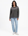 Sweater aus Lammwolle mit dekorativem Jacquardmuster