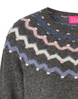 Sweater aus Lammwolle mit dekorativem Jacquardmuster