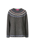 Sweater aus Lammwolle mit dekorativem Jacquardmuster