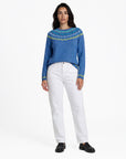 Sweater aus Lammwolle mit dekorativem Jacquardmuster