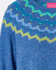 Sweater aus Lammwolle mit dekorativem Jacquardmuster