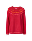 Sweater aus Lammwolle mit dekorativem Jacquardmuster