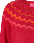 Sweater aus Lammwolle mit dekorativem Jacquardmuster