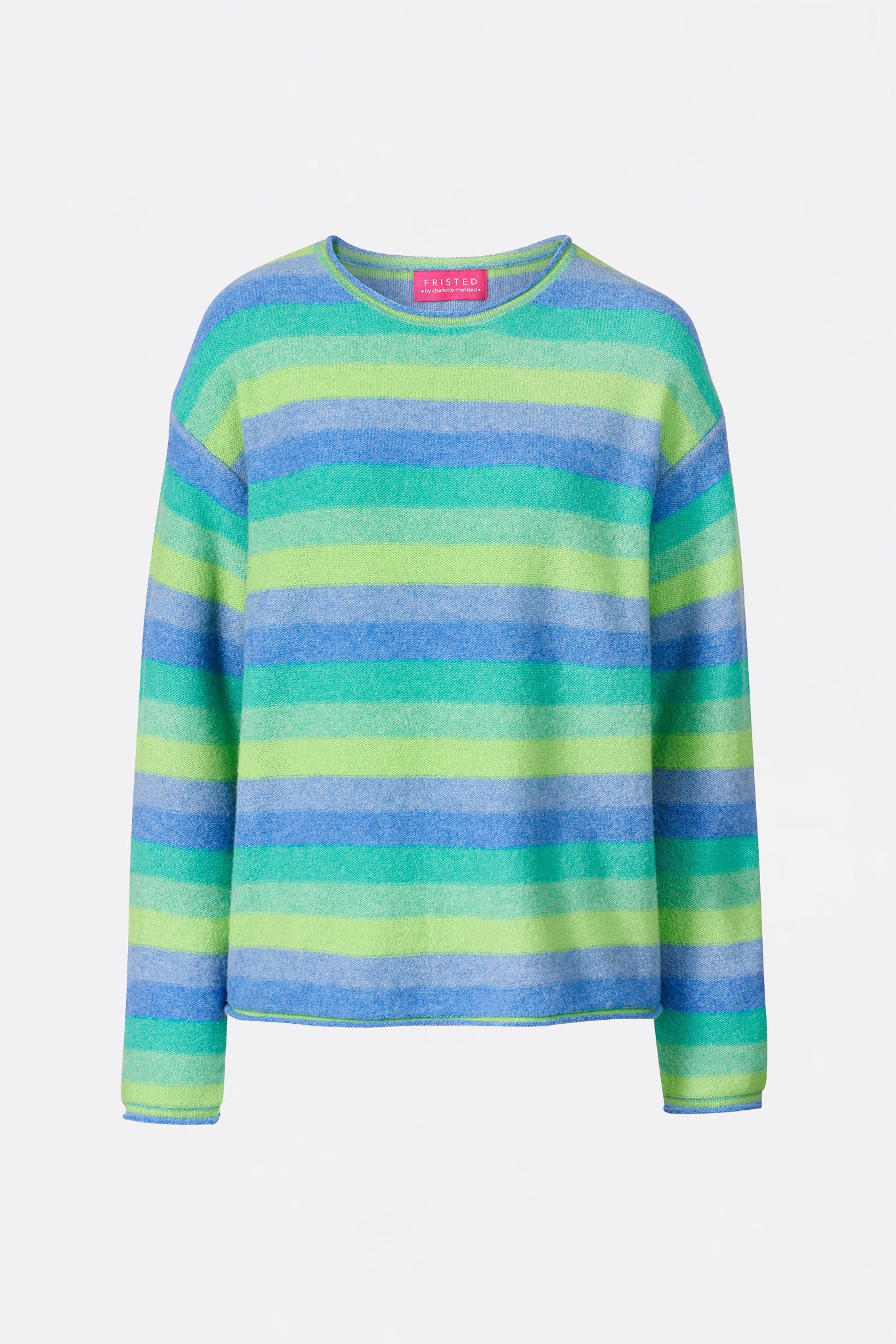 Sweater aus Lammwolle mit Streifenmuster