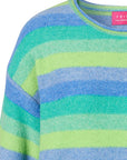 Sweater aus Lammwolle mit Streifenmuster