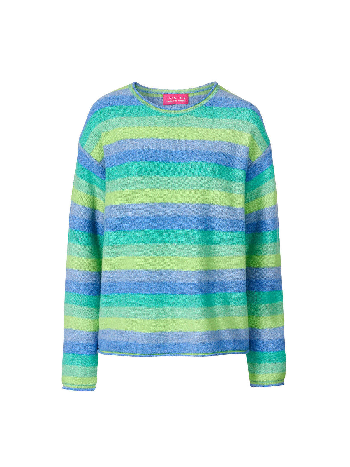 Sweater aus Lammwolle mit Streifenmuster