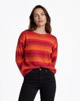 Sweater aus Lammwolle mit Streifenmuster
