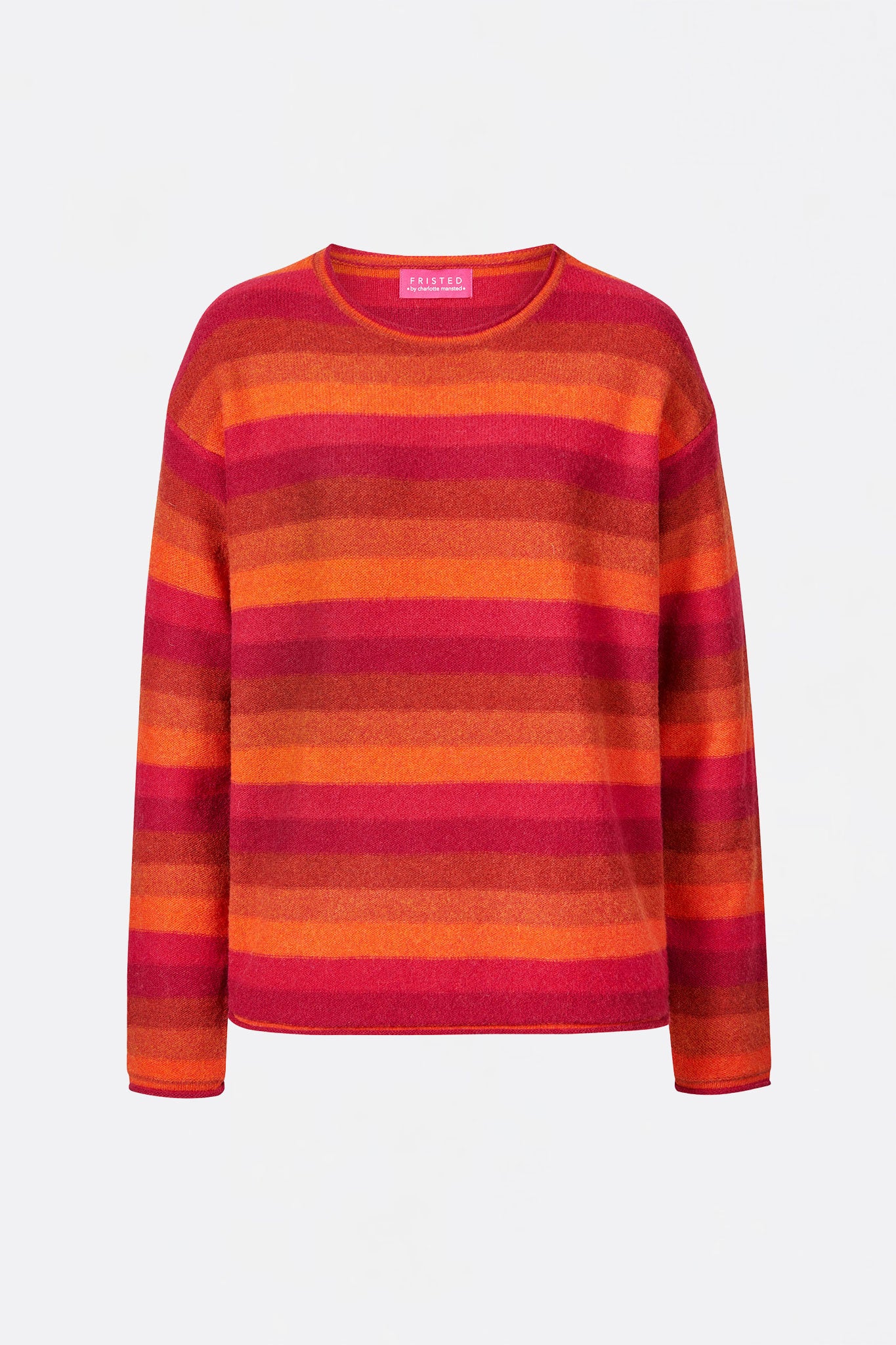 Sweater aus Lammwolle mit Streifenmuster