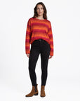 Sweater aus Lammwolle mit Streifenmuster