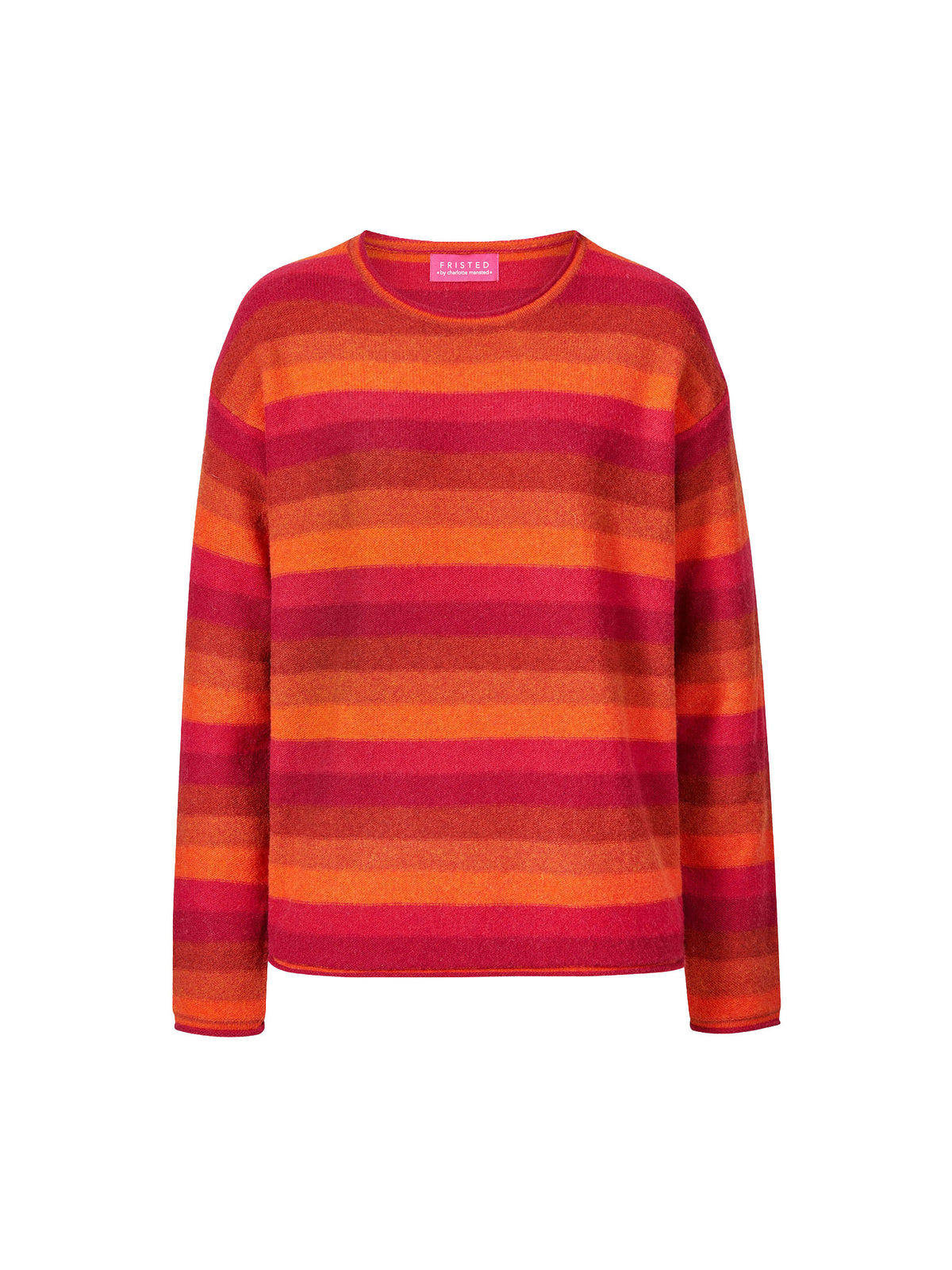 Sweater aus Lammwolle mit Streifenmuster