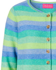 Cardigan aus Lammwolle mit Streifenmuster