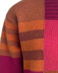 Sweater aus Lammwolle im Patchwork-Design