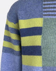 Sweater aus Lammwolle im Patchwork-Design