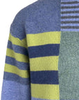 Sweater aus Lammwolle im Patchwork-Design