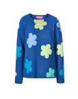 Sweater aus Lammwolle mit Blumenmuster