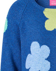 Sweater aus Lammwolle mit Blumenmuster