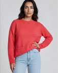 Sweater aus Lammwolle mit Melange-Optik