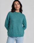 Sweater aus Lammwolle mit Melange-Optik