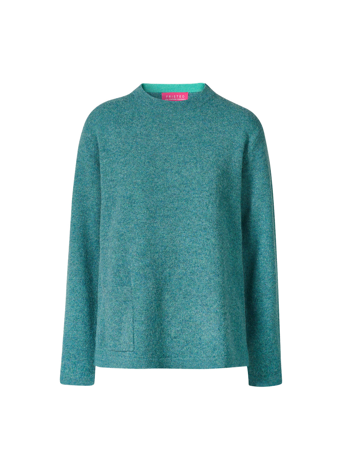 Sweater aus Lammwolle mit Melange-Optik