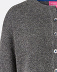 Cardigan aus Lammwolle mit Melange-Optik