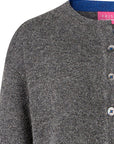 Cardigan aus Lammwolle mit Melange-Optik