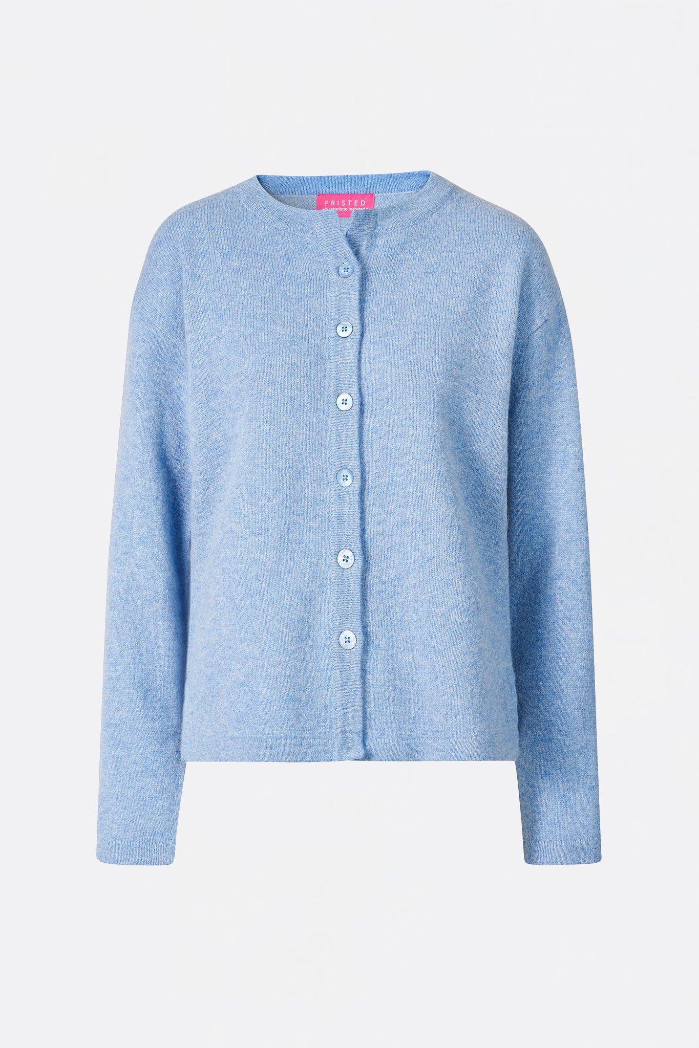 Cardigan aus Lammwolle mit Melange-Optik