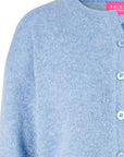 Cardigan aus Lammwolle mit Melange-Optik